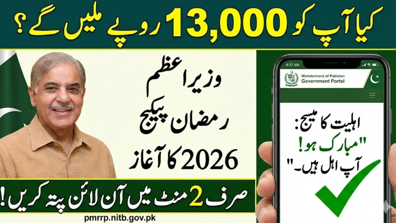 How to Register for Prime Minister Ramzan Relief Package 2026 on PMRRP Portal